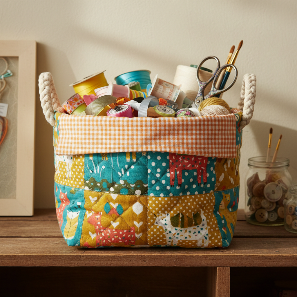 fabric storage basket
