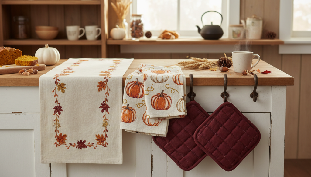 fall kitchen textiles sewing projects