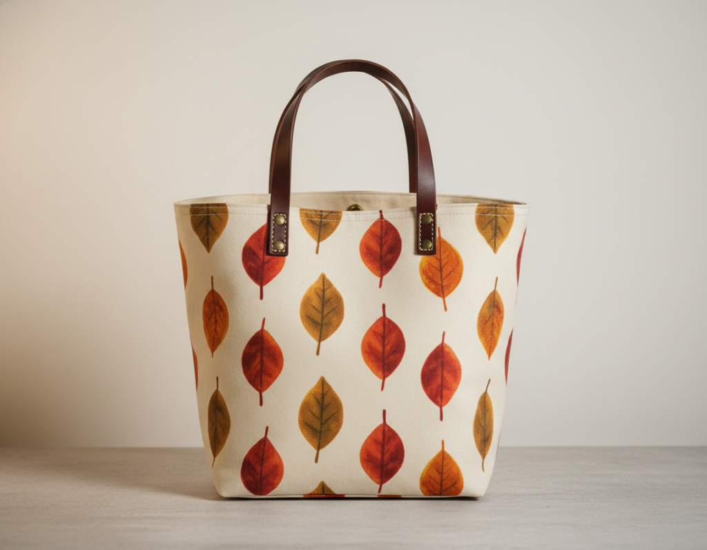 fall tote bag sewing tutorial