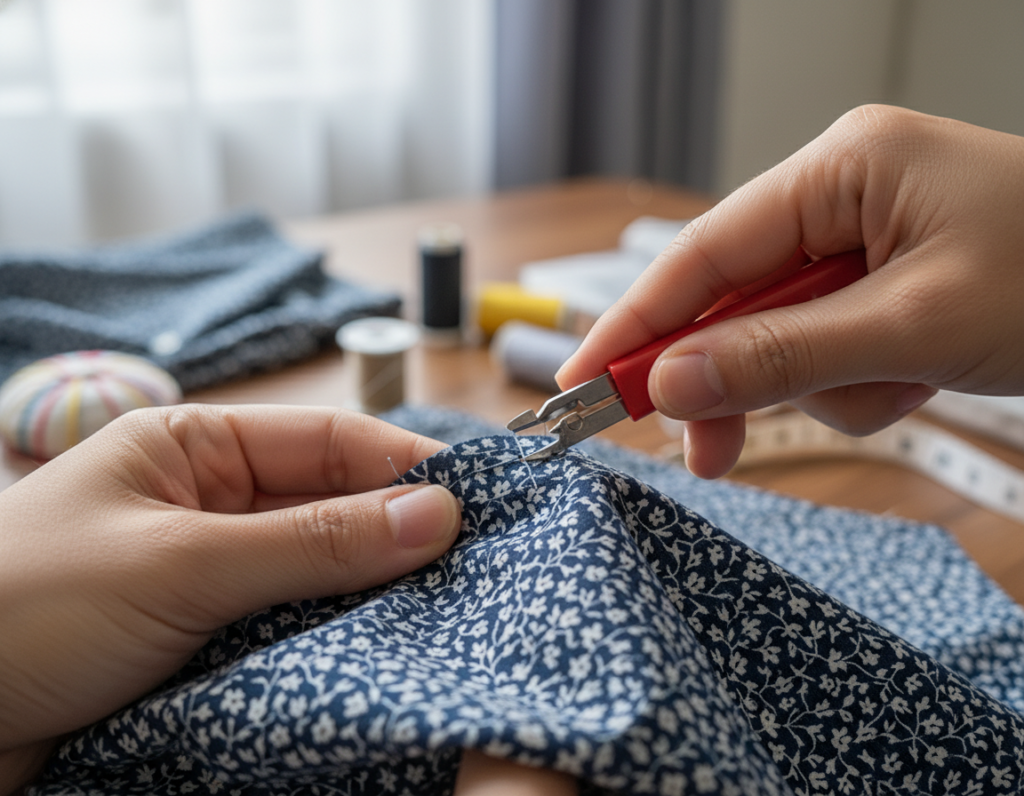 fixing common sewing mistakes with seam ripper