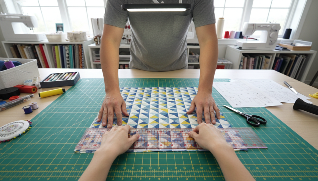 folding fabric for pillowcase construction