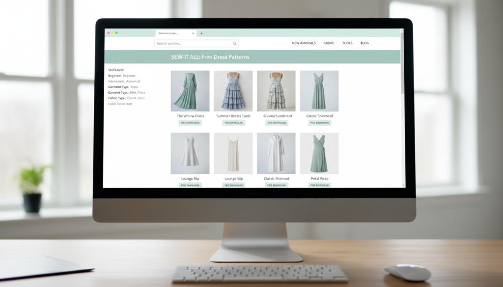 free dress sewing patterns available online