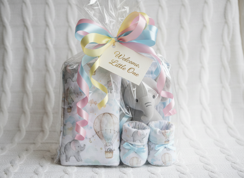 gift wrapped baby sewing projects