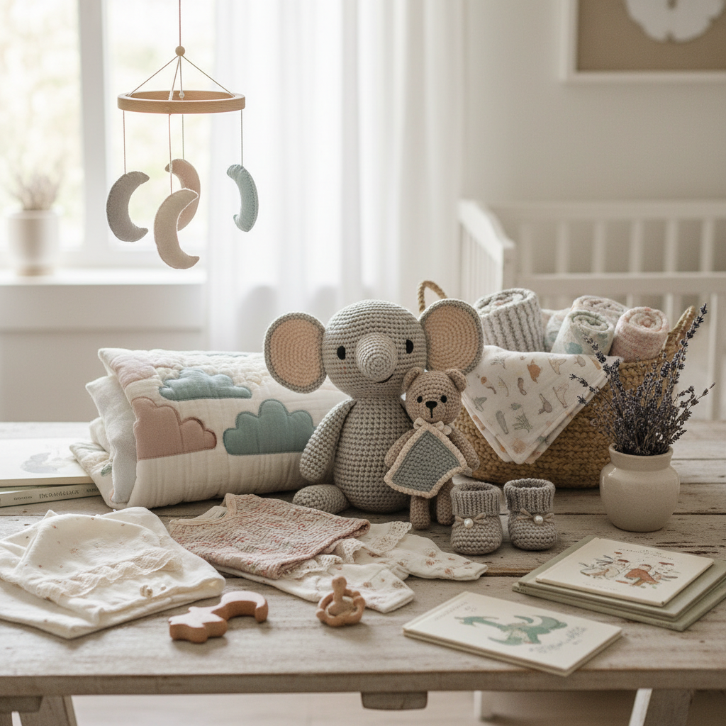 handmade baby items and toys