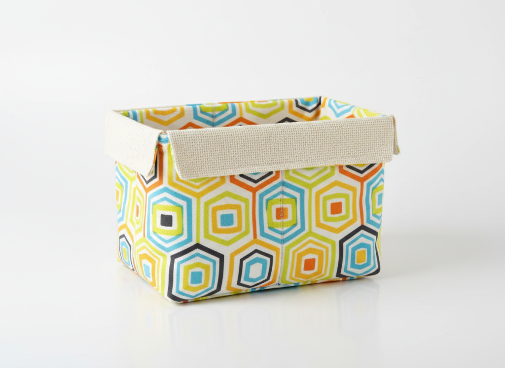 handmade fabric basket with cute pattern and sturdy construction handmade fabric basket with cute pattern and sturdy construction
