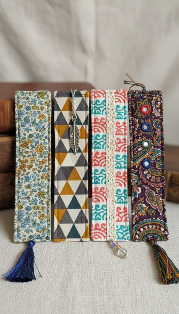 handmade fabric bookmarks perfect for small sewing projects cute gift ideas for kids