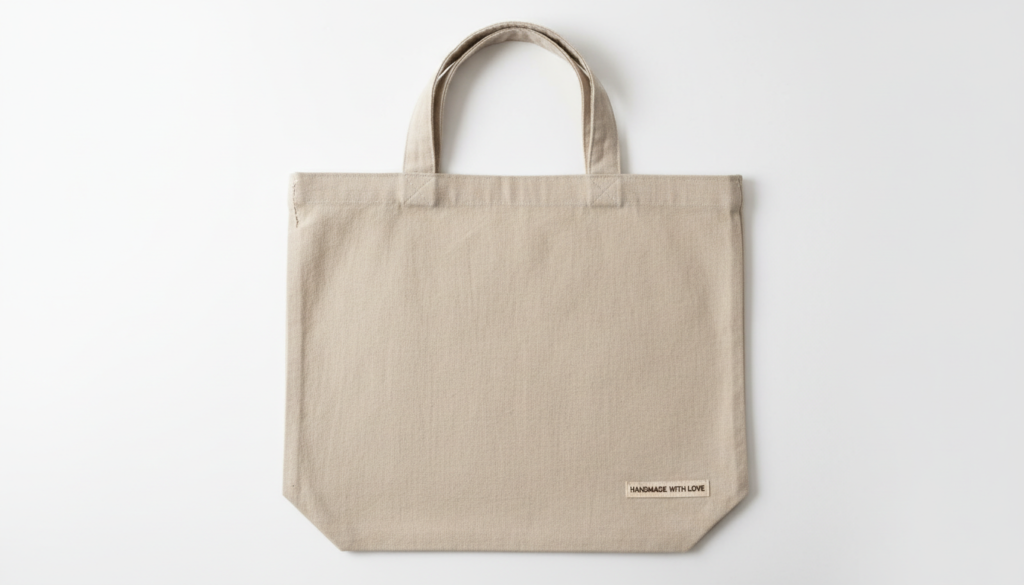 handmade tote bag simple sewing project for beginners