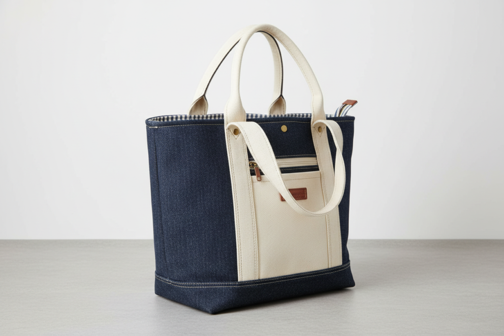 handmade tote bag with handles