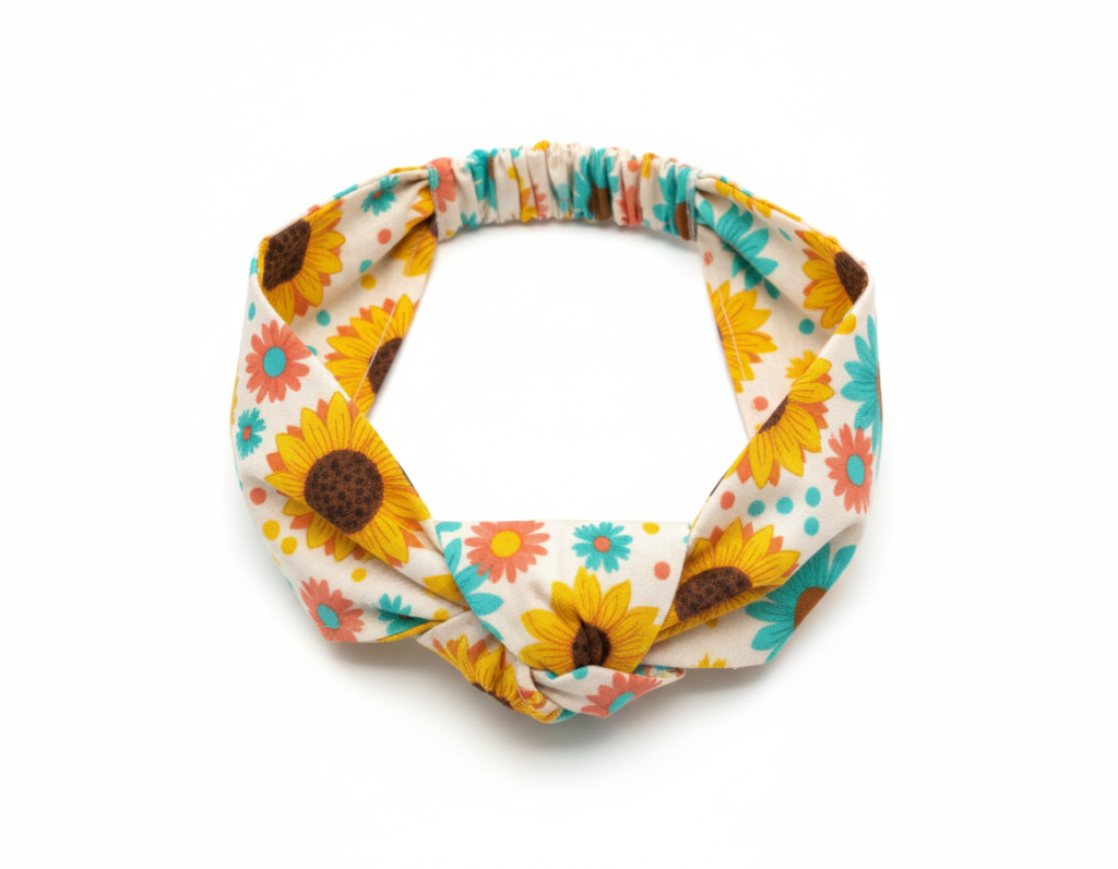 headband with elastic back