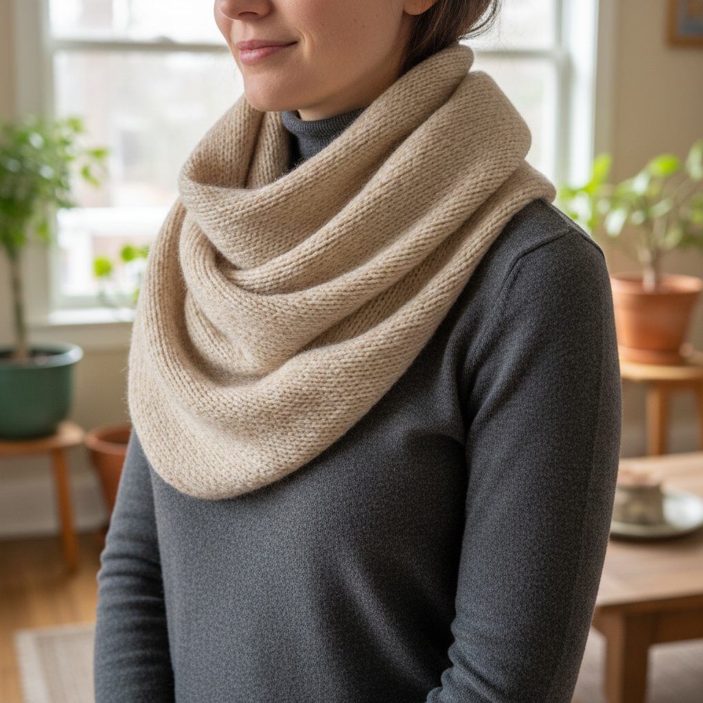infinity scarf in soft fabric