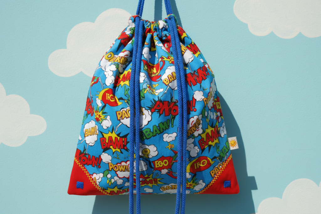 kids drawstring backpack beginner sewing with fun print kids drawstring backpack beginner sewing with fun print