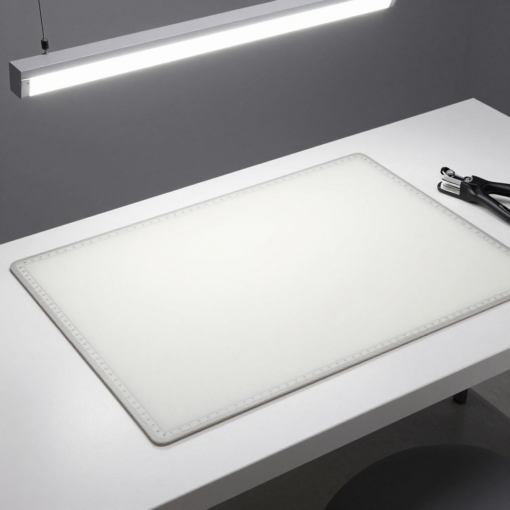 large cutting table with self-healing mat