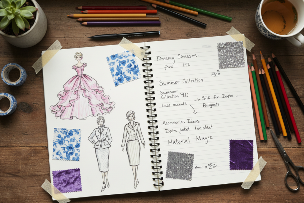 learning journal for barbie sewing projects