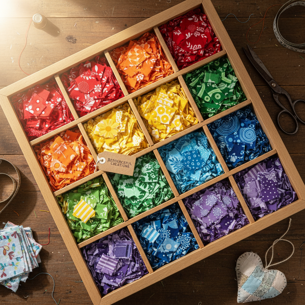 organized fabric scraps for small beginner sewing projects organized fabric scraps for small beginner sewing projects
