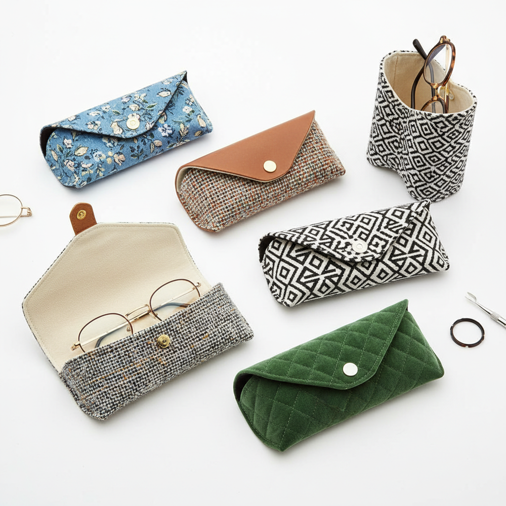 padded eyeglass case handmade sewing gift padded eyeglass case handmade sewing gift