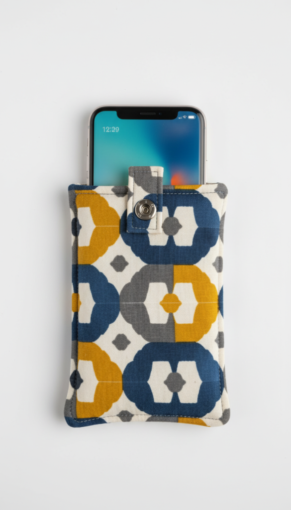 padded phone case beginner sewing project with closure padded phone case beginner sewing project with closure