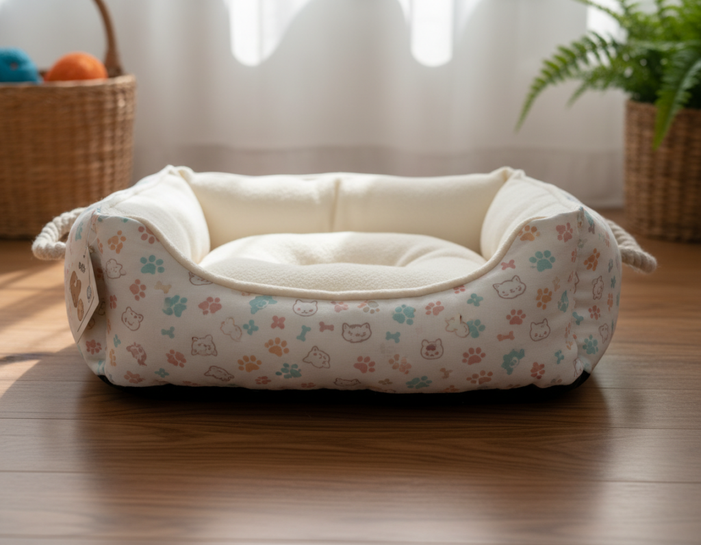 pet bed with removable cover