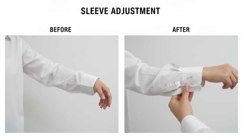 sewing easy diy clothing hacks for sleeve length adjustment