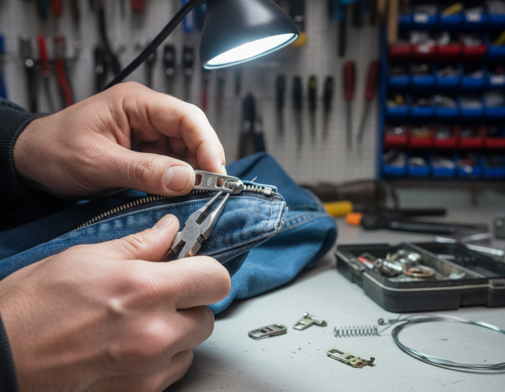 sewing easy diy clothing hacks for zipper repair on jacket