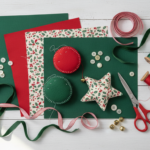 sewing projects for beginners christmas featuring colorful festive fabrics and simple handmade ornaments