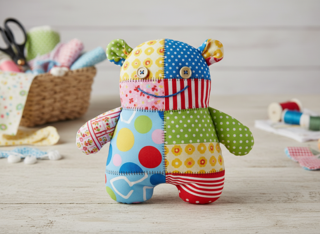 stuffed animal beginner sewing pattern