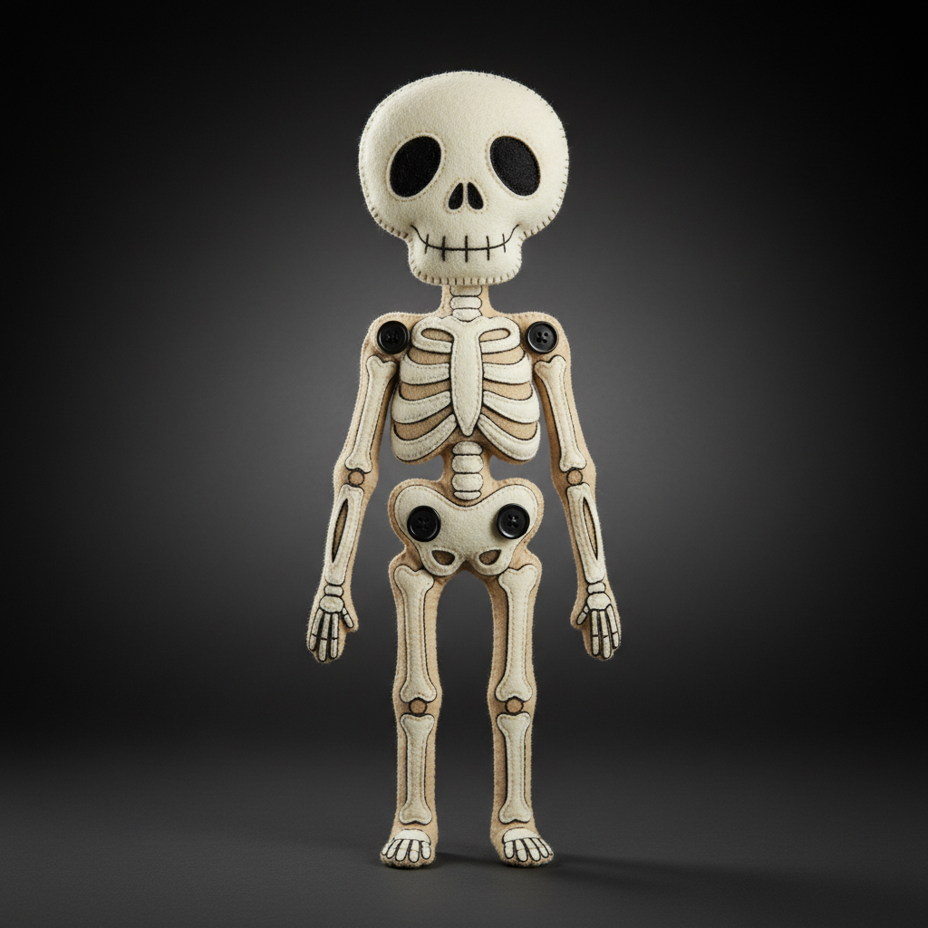 stuffed skeleton doll halloween decoration