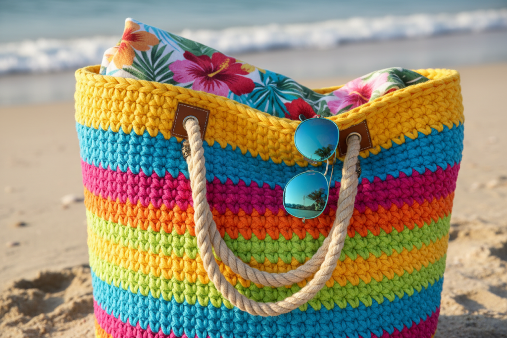 summer beach bag sewing project