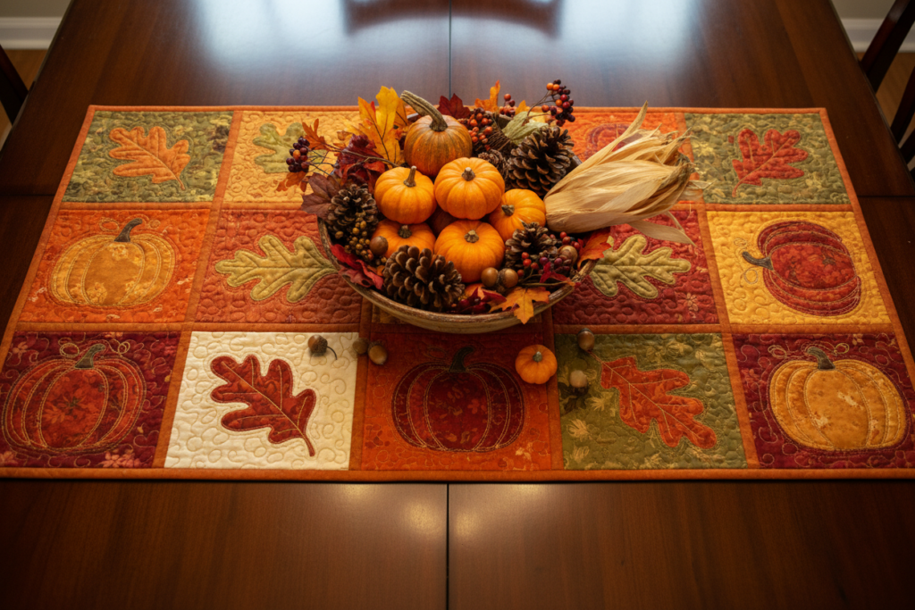 table runner sewing pattern for fall
