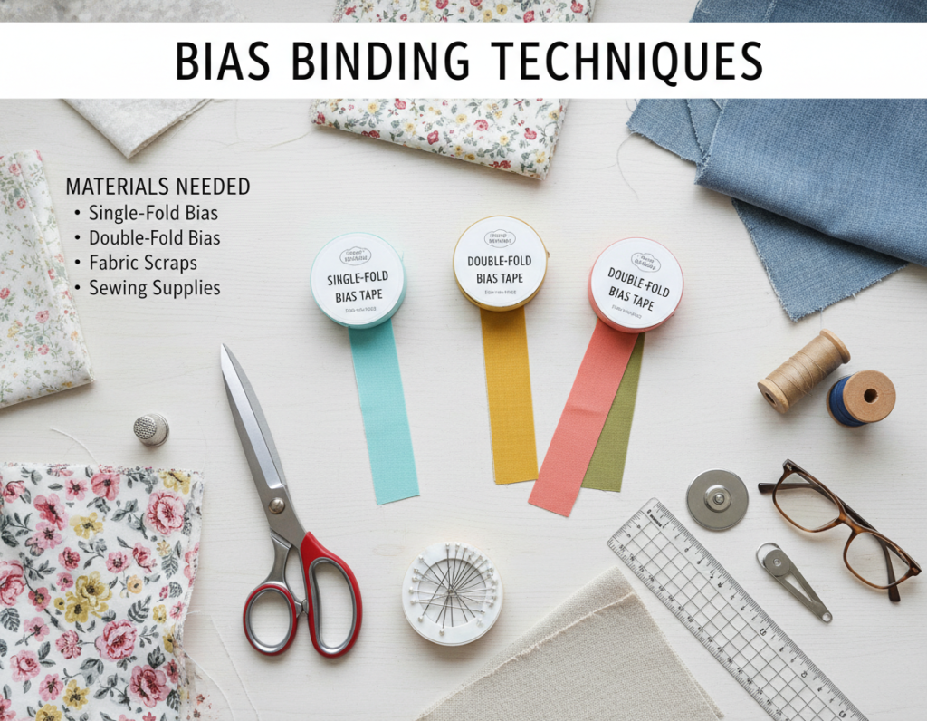 various bias binding techniques and applications