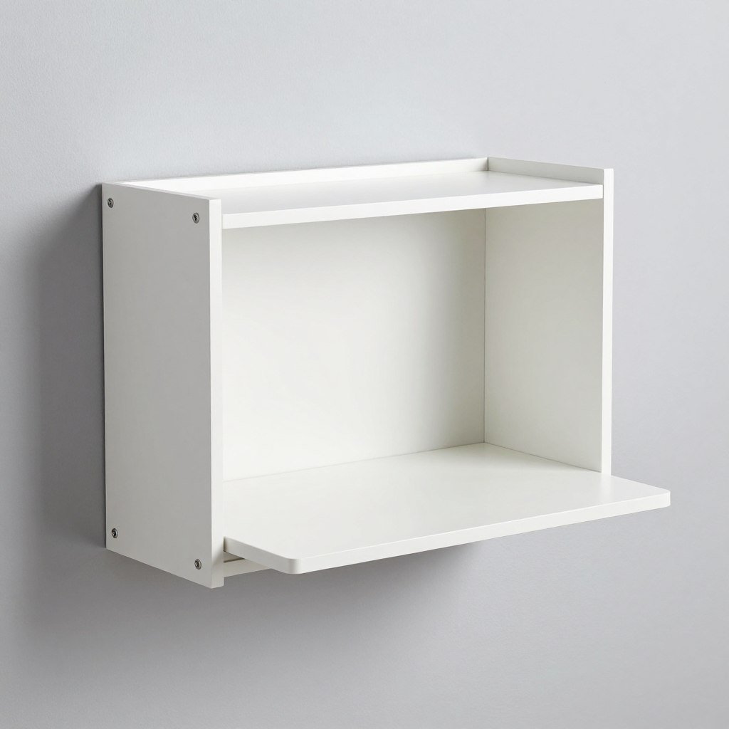 wall-mounted fold-down sewing desk