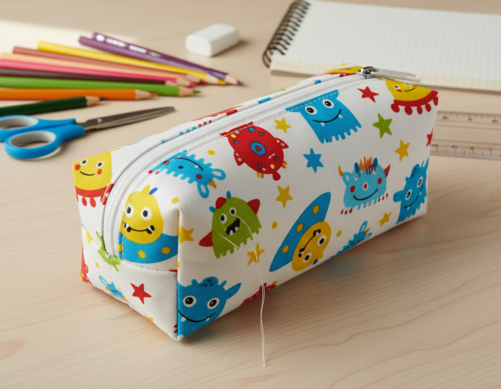 zipper pencil case beginner sewing with fun fabric zipper pencil case beginner sewing with fun fabric