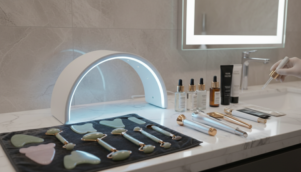 Advanced skincare treatments showing how to get clear skin fast with professional methods