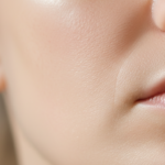 Clear glowing skin with natural radiance showing healthy complexion