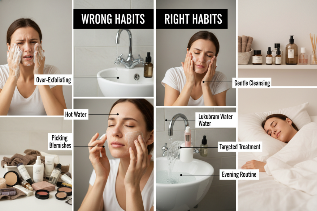 Common skincare mistakes to avoid when learning how to get clear skin fast
