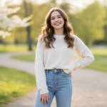 Confident teenage girl smiling naturally outdoors representing glow up tips for teens