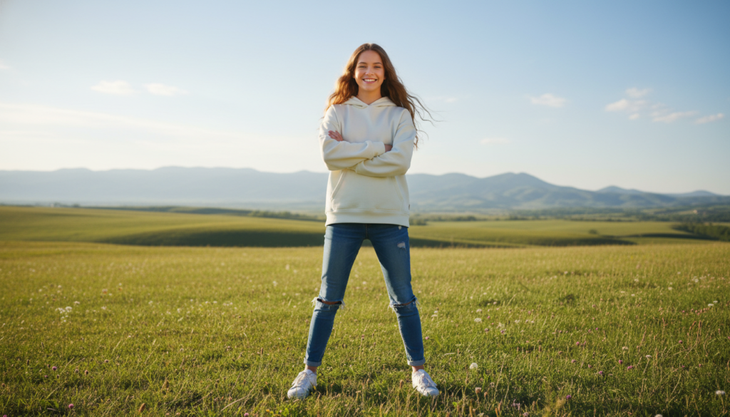 Teen ready to start transformation journey with confidence