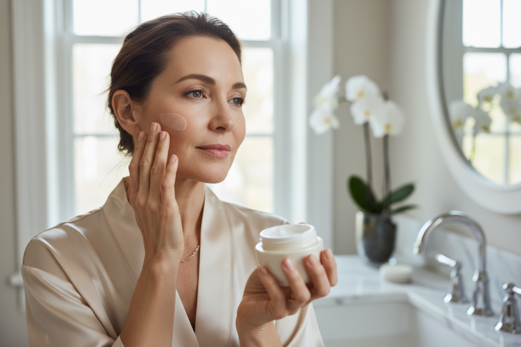 anti-aging skincare routine for preventing wrinkles and aging