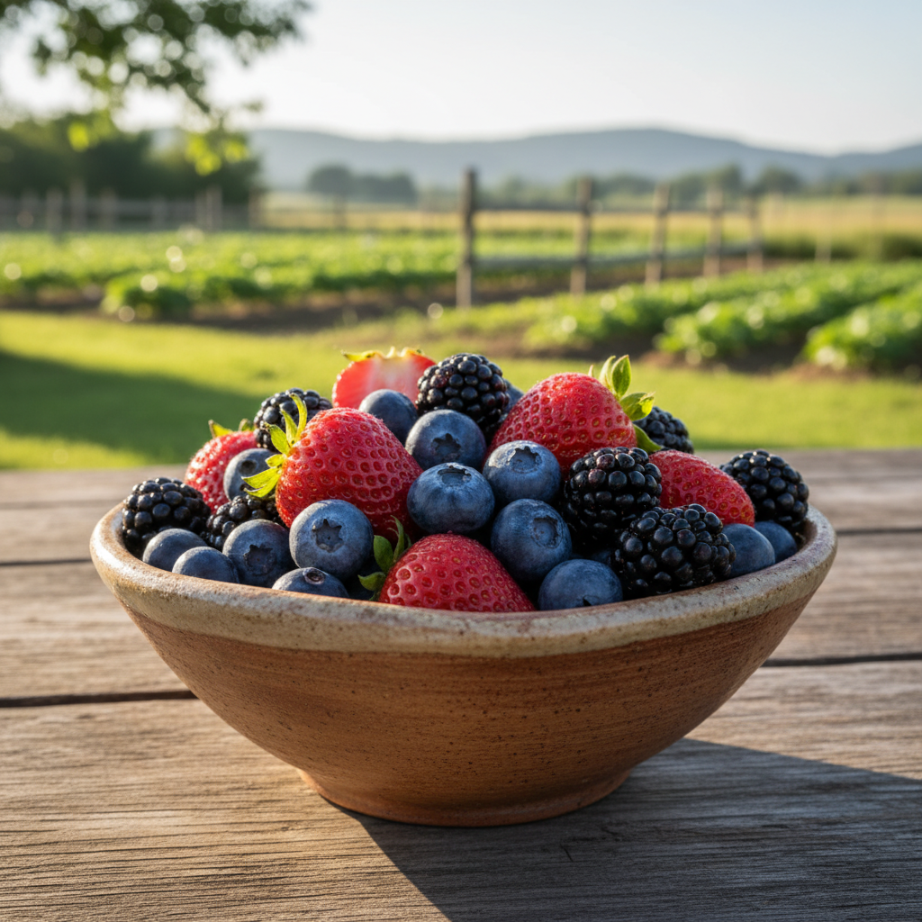 berries rich in polyphenols for skin