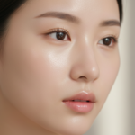 clear glass skin radiant complexion close-up