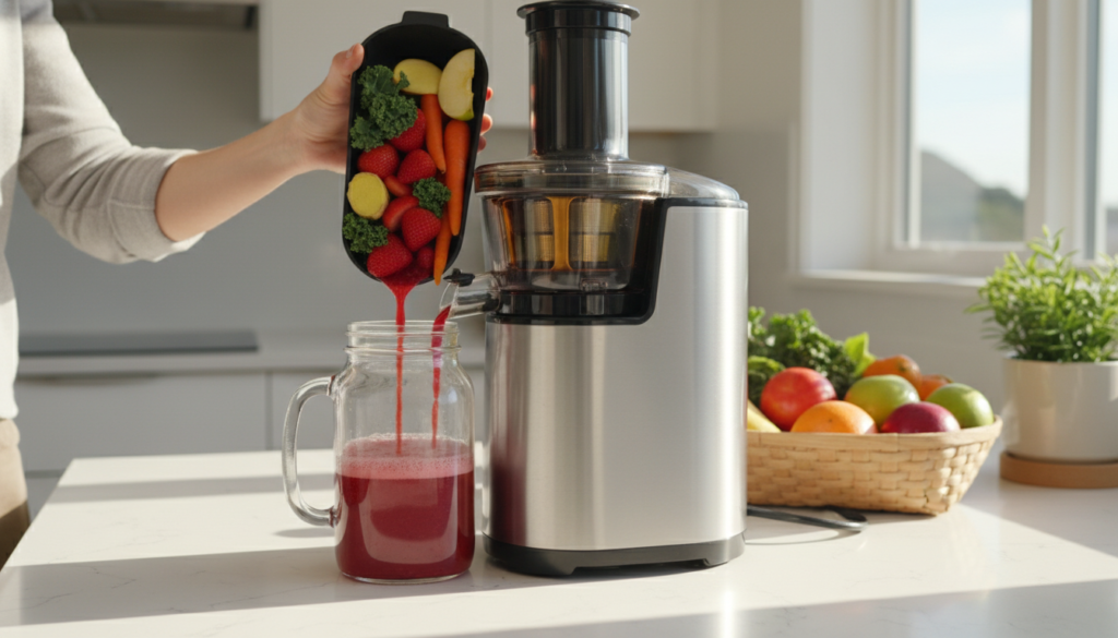 clear skin juice recipe being prepared