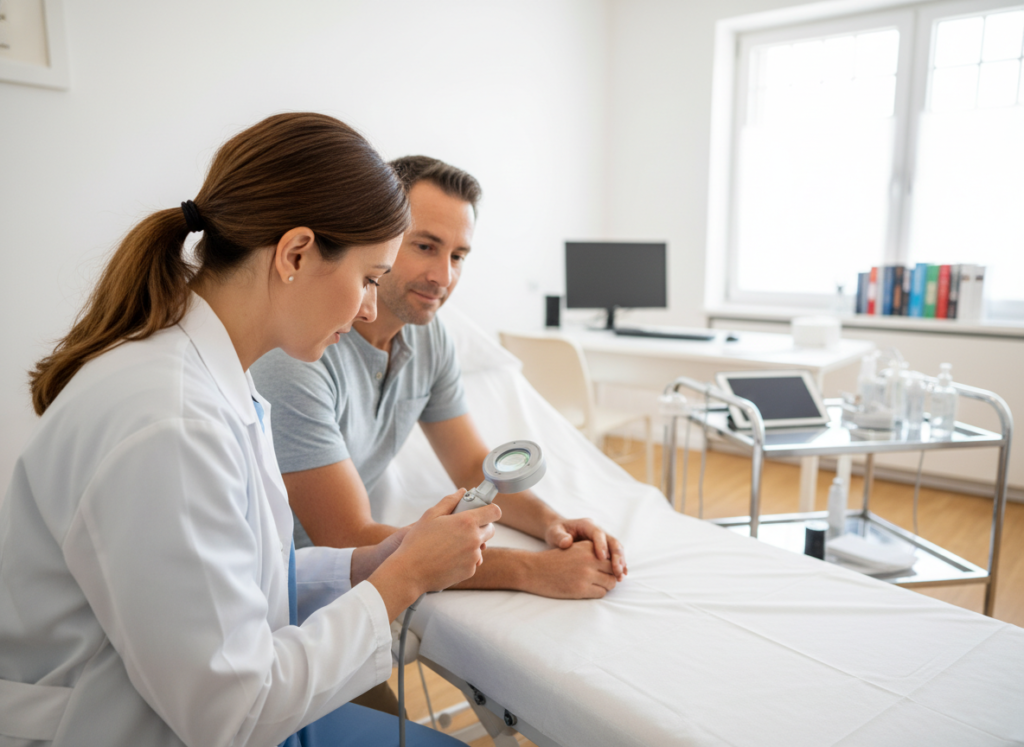 dermatologist consultation for skin care and acne treatment