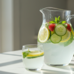 Detox Water for Clear Skin: 12 Recipes That Work detox water for clear skin in clear glass pitcher with fresh fruits