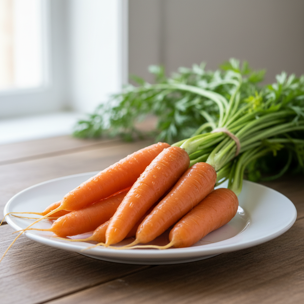 fresh carrots for clear skin juice