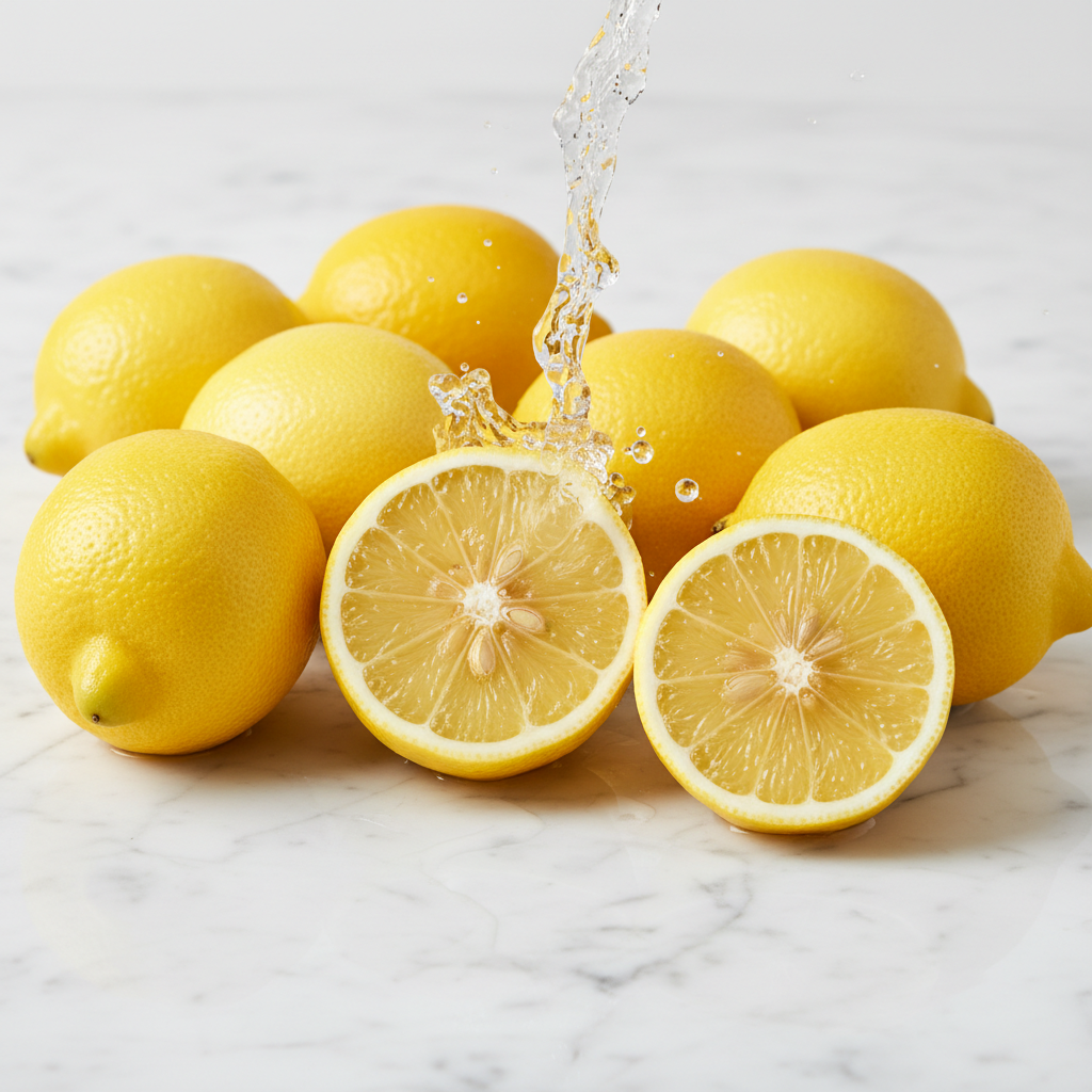 fresh lemons for vitamin c juice