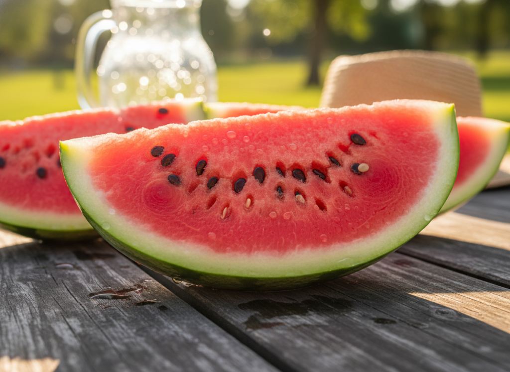 fresh watermelon for skin hydration