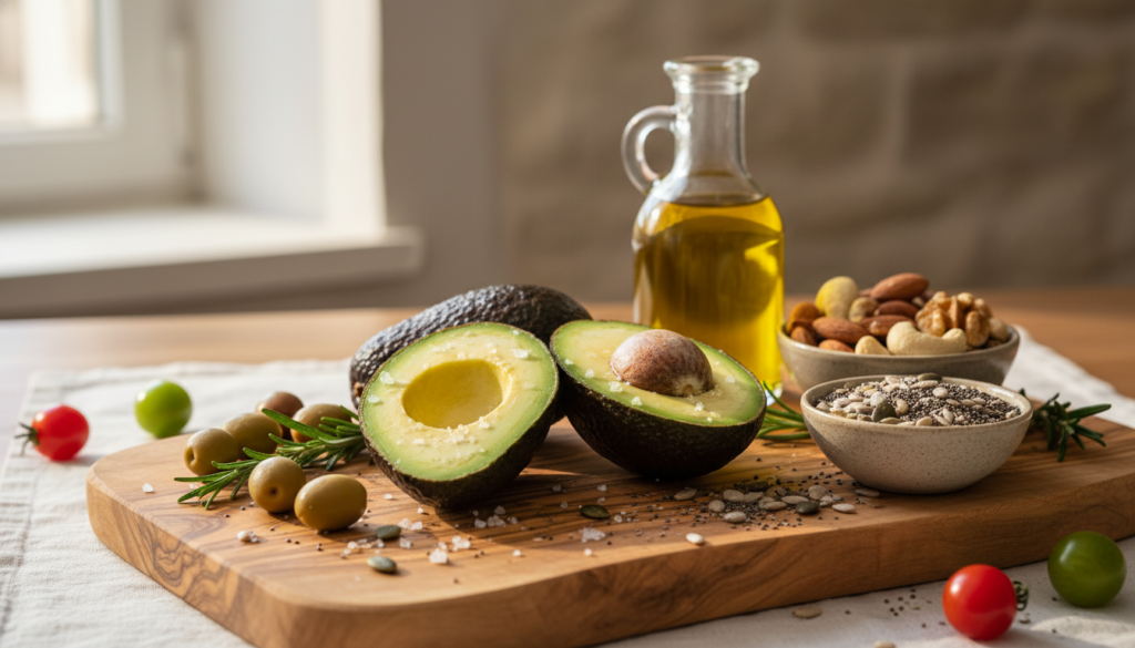 healthy fats foods for skin moisture