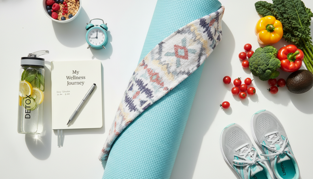 healthy lifestyle elements including sleep exercise and nutrition
