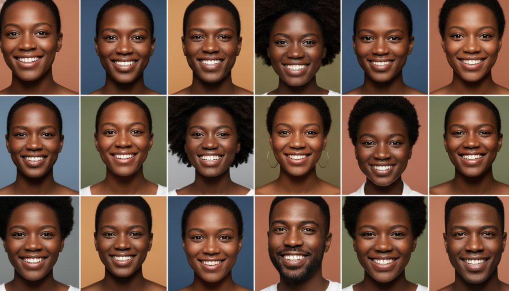 melanin rich brown skin diverse skin tones