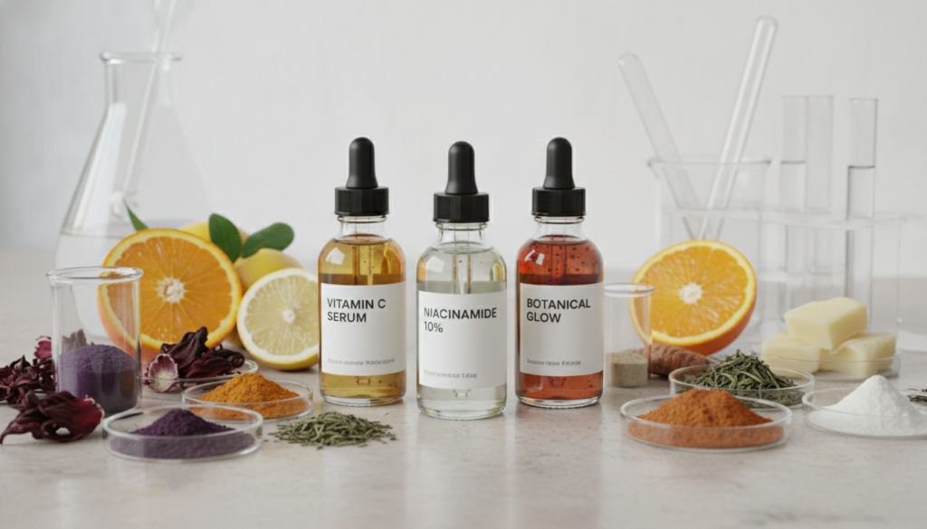 natural skincare ingredients for dark skin vitamin C niacinamide
