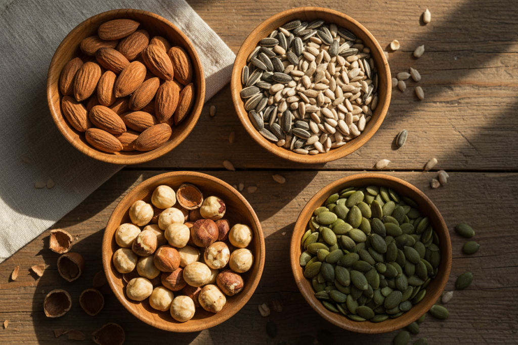 nuts and seeds rich in vitamin e